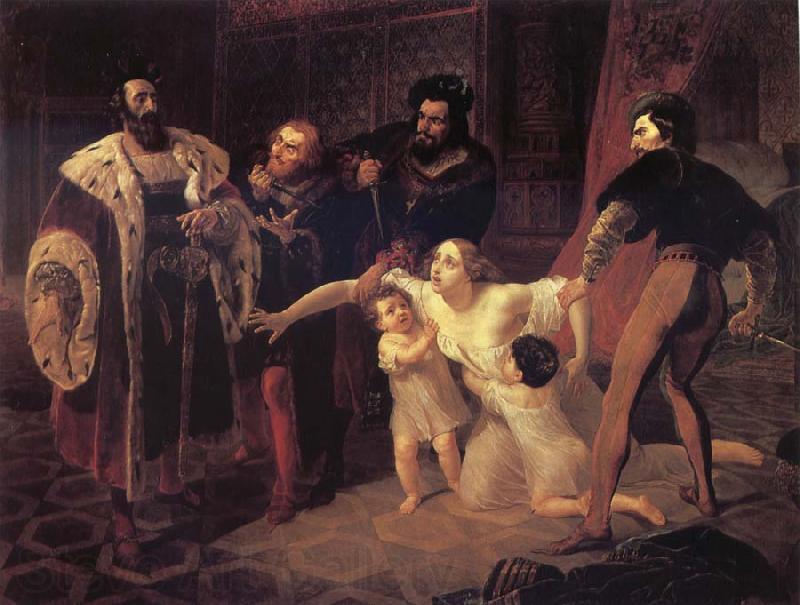 Karl Briullov The Death of Ines de Castro